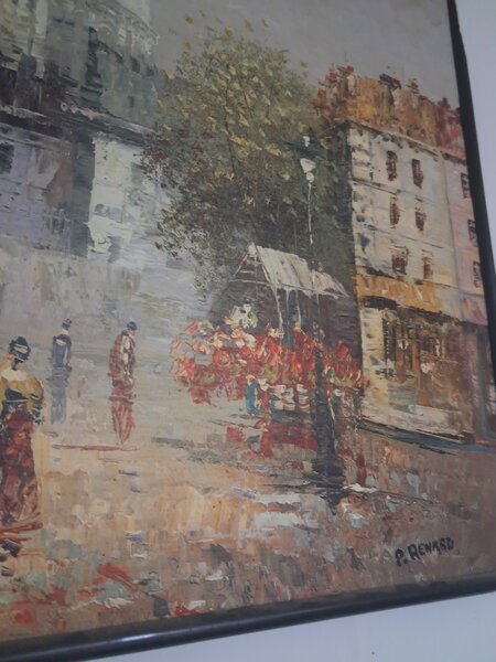 Vand tablou semnat P.Renard ideal pentru colectionari!
